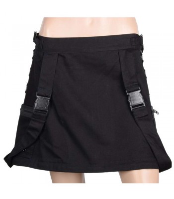New Women Gothic Skirt Track Buckle Convertible Skirt Long Skirt